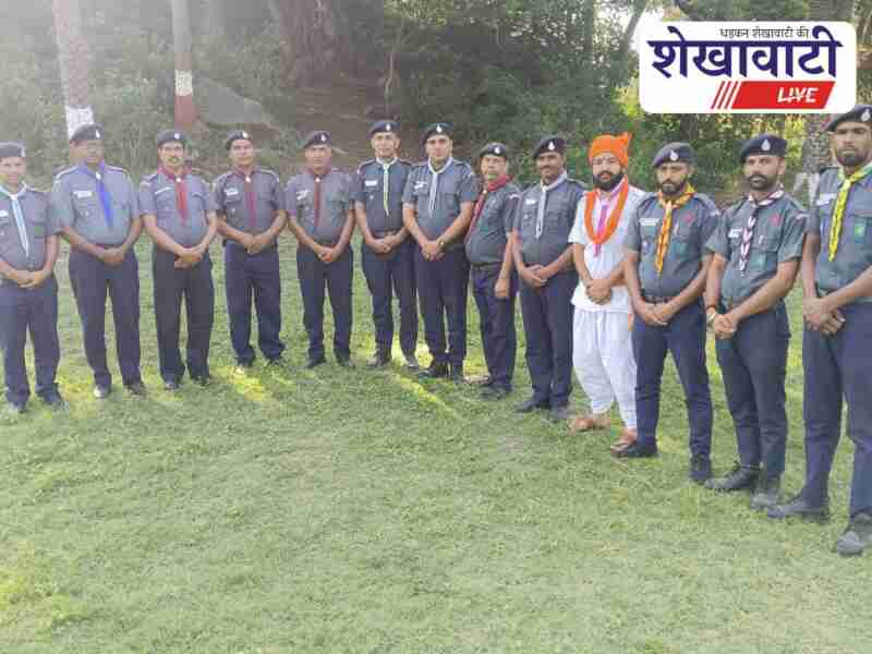 Sikar scout guide team returns from Abu training camp successfully