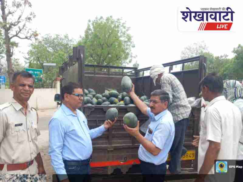 Food safety officials collect fruit samples in Jhunjhunu vegetable market