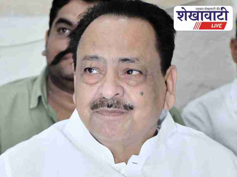 Congress leader Mandeliya addresses rally workers in Churu, thanks team