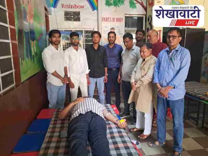 Blood donation camp held in Churu on Dr. Sushil Sharma's death anniversary