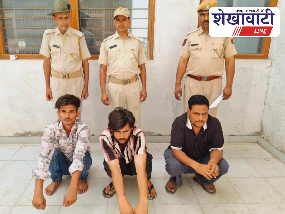 Thieves and goldsmith arrested by Sardarshahar Police with recovered gold and silver items