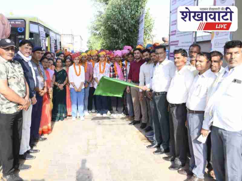 Bagar school celebrates board result with student rally and horses