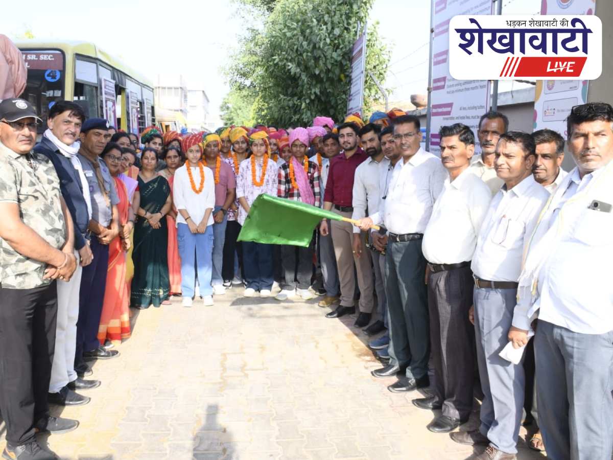 Bagar school celebrates board result with student rally and horses