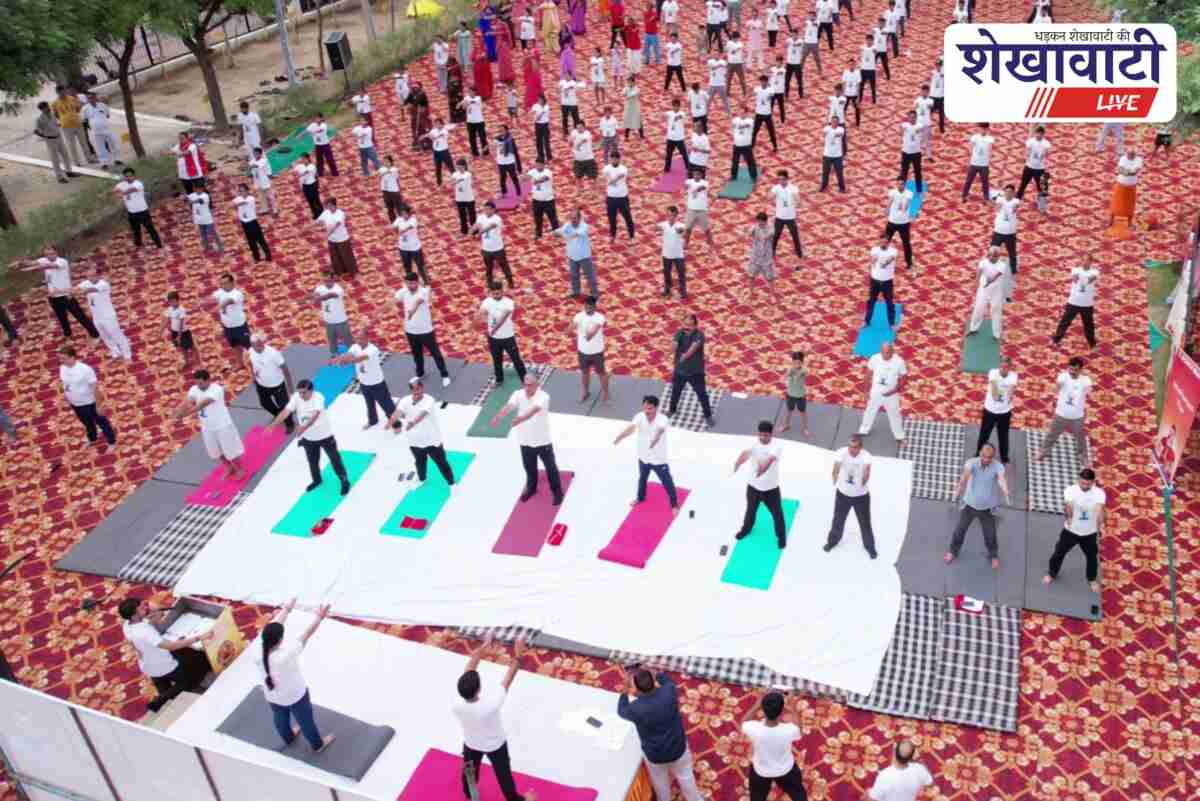 Churu district celebrates International Yoga Day with mass public participation