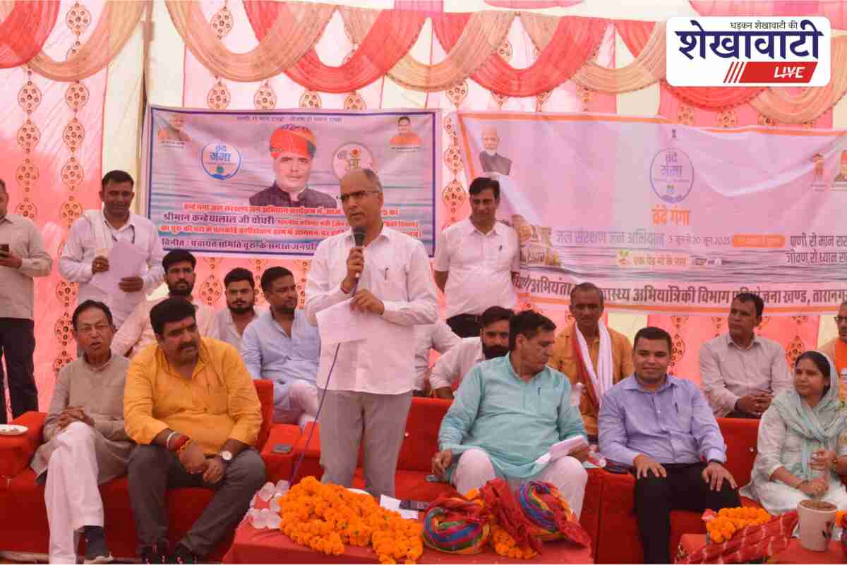 Minister performs water worship and plantation in Churu’s Chalkoi