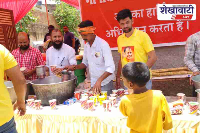 Gausamvardhan Institute’s juice and fruit distribution on Nirjala Ekadashi