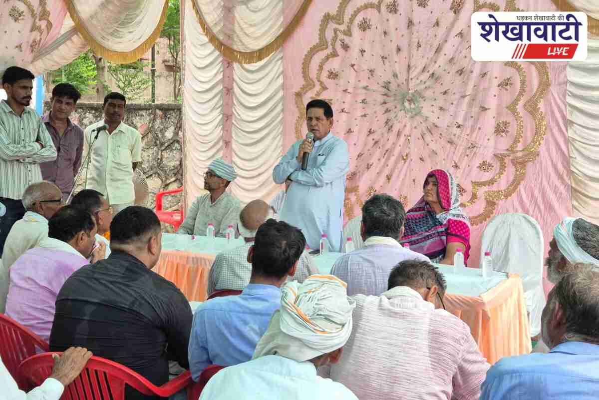 Rajendra Bhambhu lays foundation for health centers in Jhunjhunu villages