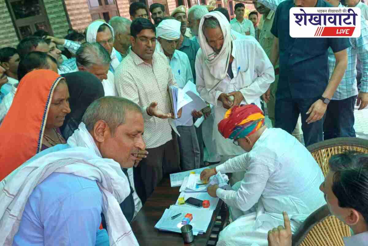 UDH Minister Jhabar Singh Kharra addressing public grievances in Shrimadhopur