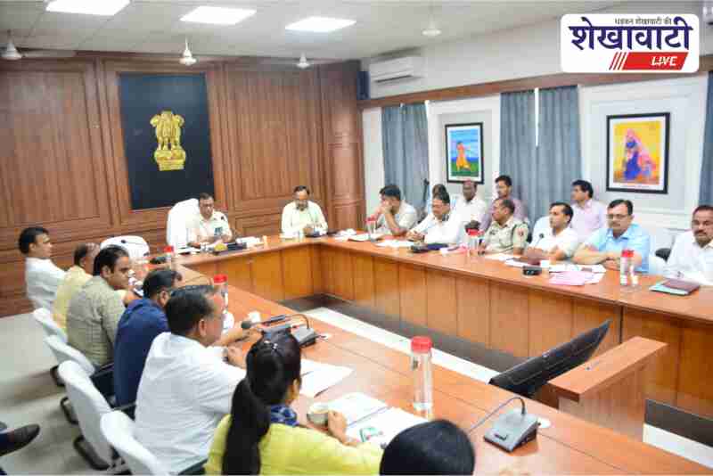 Sikar Collector Mukul Sharma reviews monsoon preparations with officials