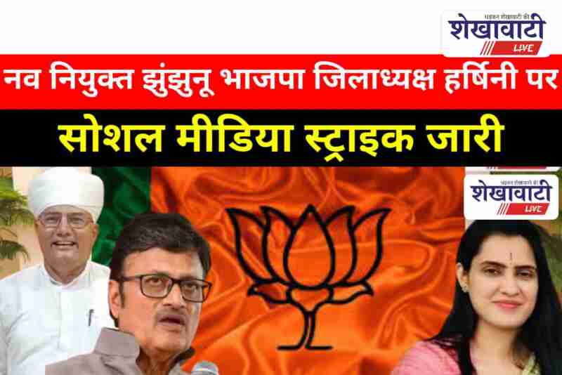 BJP Jhunjhunu District President Harshini Kulhari in political controversy