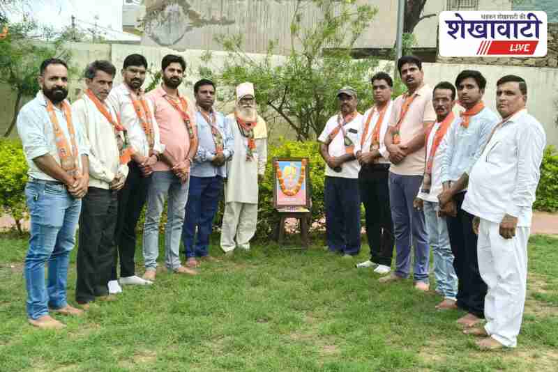 BJP leaders pay floral tribute to Madanlal Saini in Udaipurwati