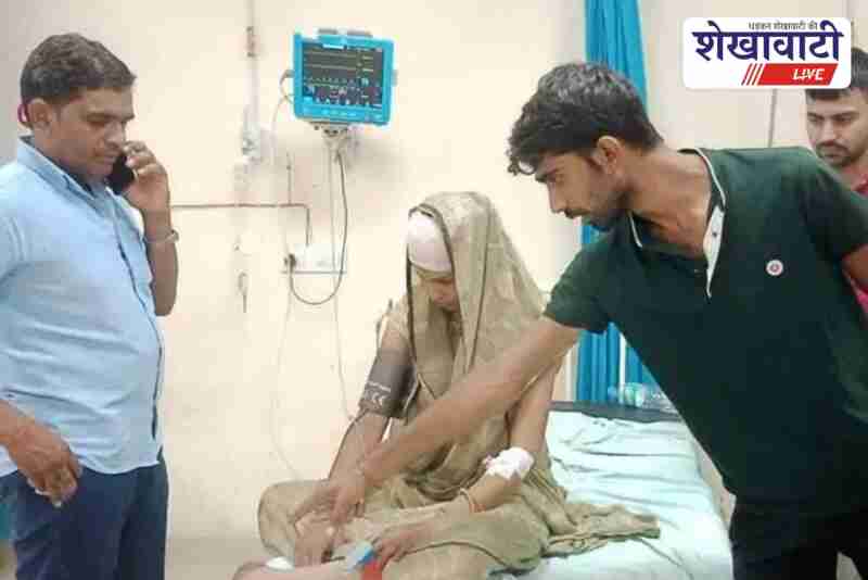 Three injured in bike accident near Bhadasar while returning from Bhairuji