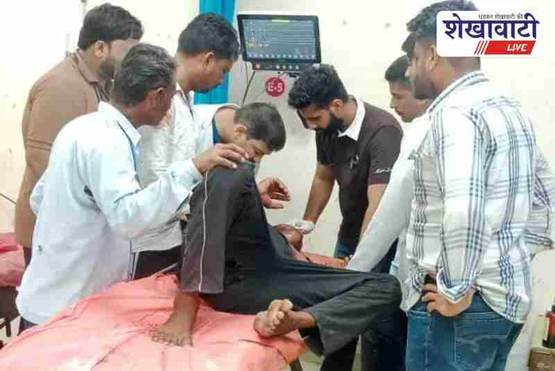 Churu youth injured after falling from pickup, admitted to trauma center