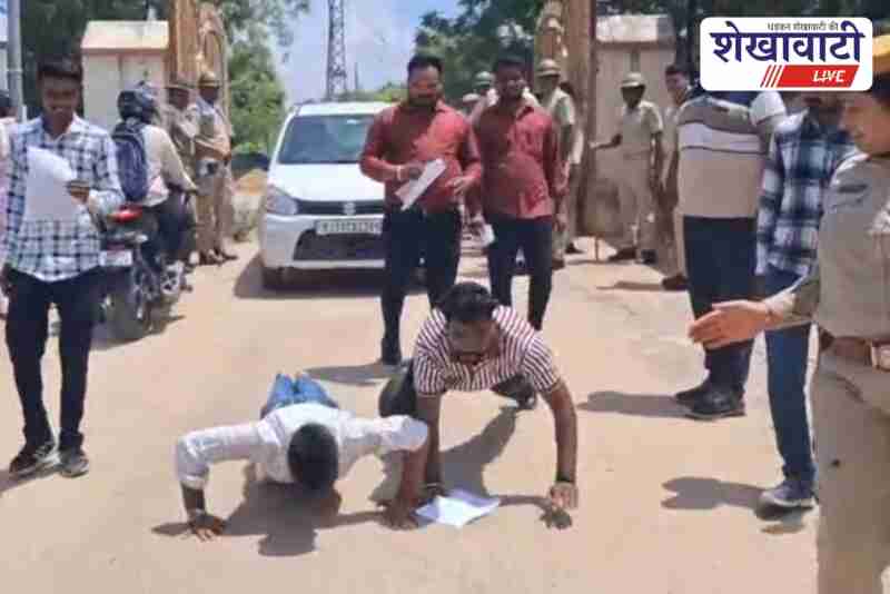 Churu residents protest waterlogging issue at collectorate office