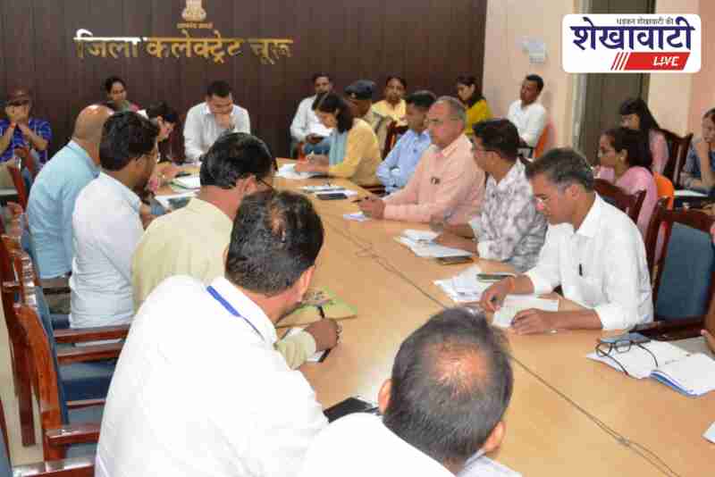 Churu Collector reviews rain prep, schemes and I-Day arrangements