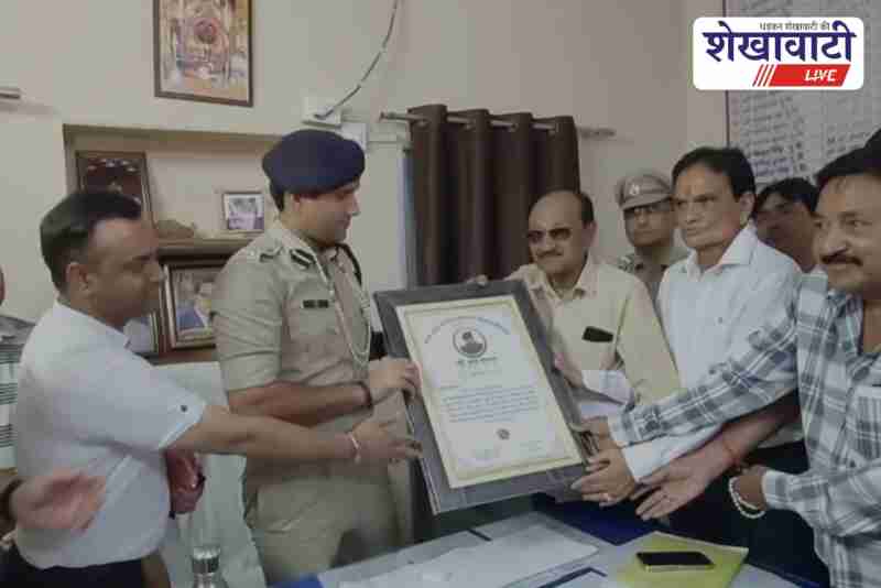 SP Jay Yadav reviews crime cases during Sujangarh police station visit