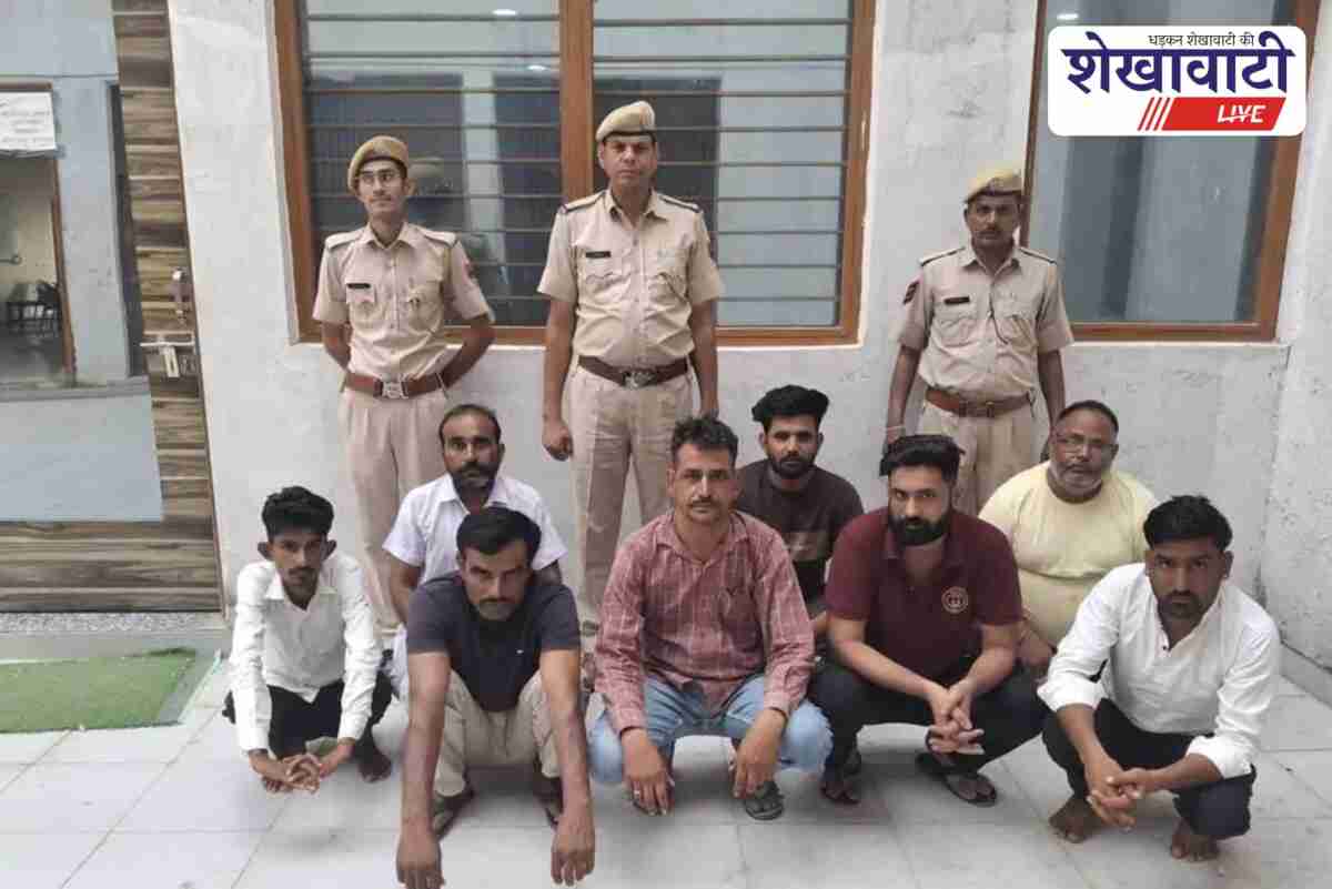 Sardarshahar police arrests 8 gang members under Operation Vajra