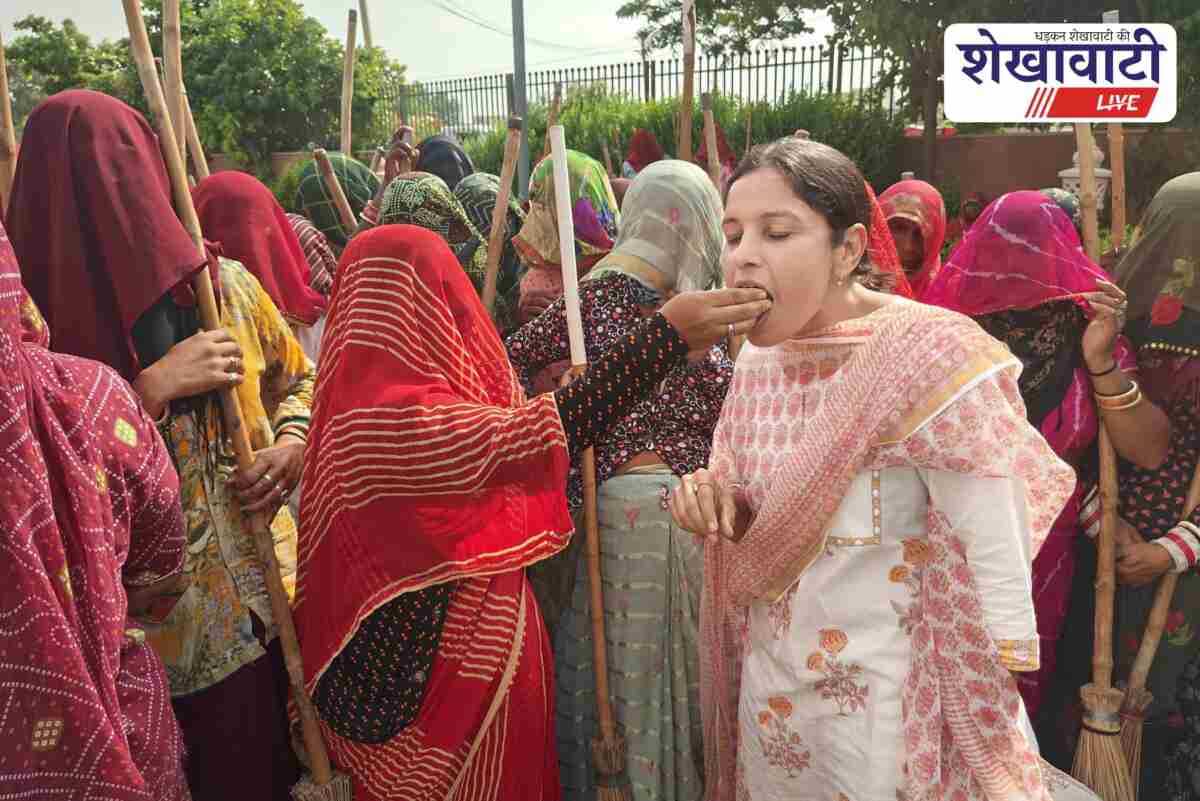 Churu sanitation workers celebrate Swachh Survekshan 2024 success with sweets