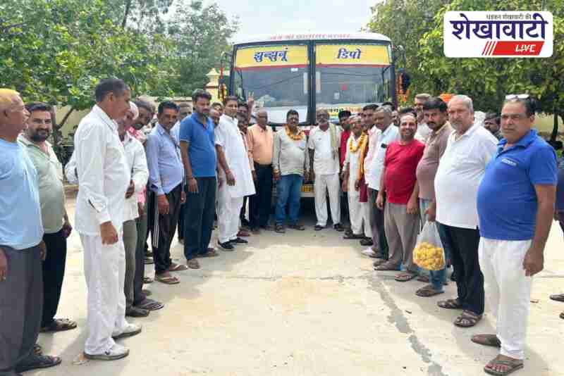 Villagers of Kajra welcome restart of roadways bus service