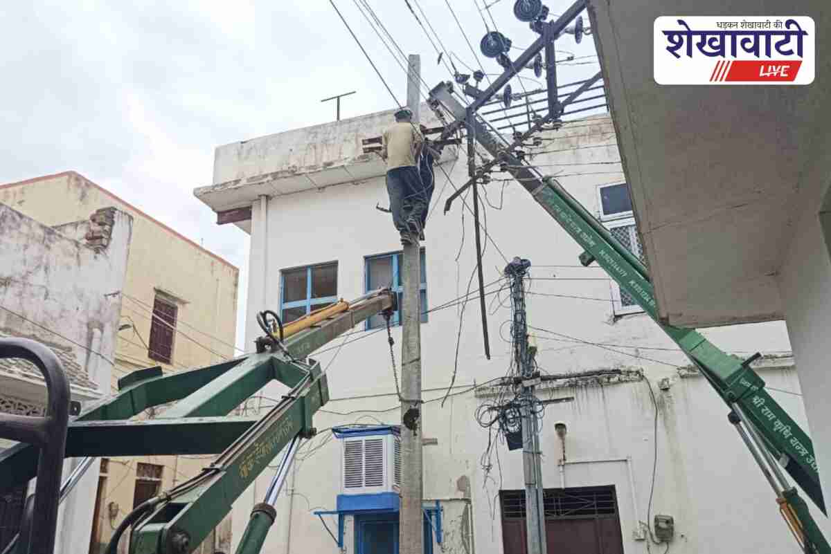 Jhunjhunu electric pole replaced after news report, locals thankful
