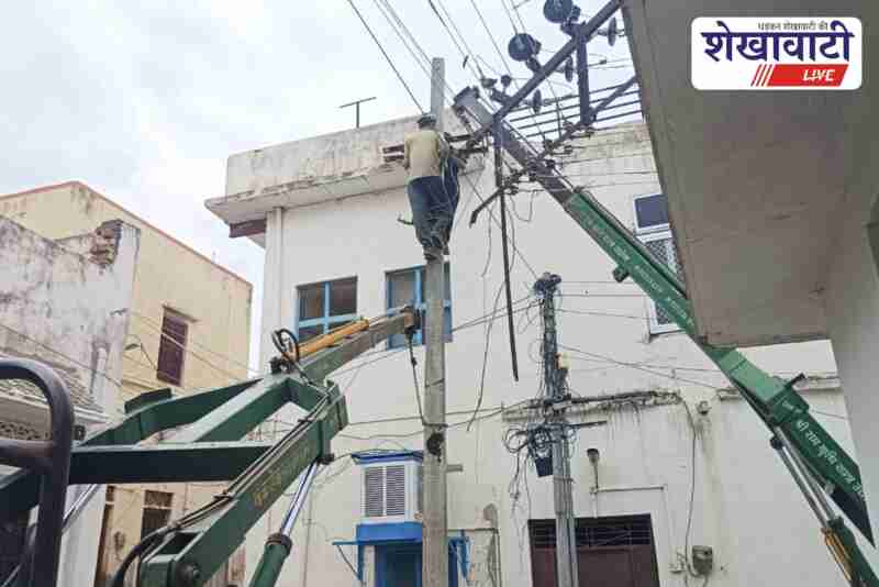 Jhunjhunu electric pole replaced after news report, locals thankful