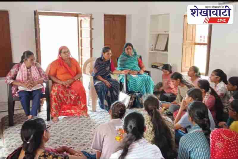 VHP Matri Shakti and Durga Vahini joint meeting at Gomji Mausoon Temple Ratangarh