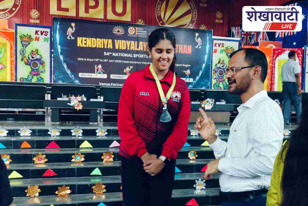 Vernika Tiwari wins silver medal in shooting, Churu celebrates