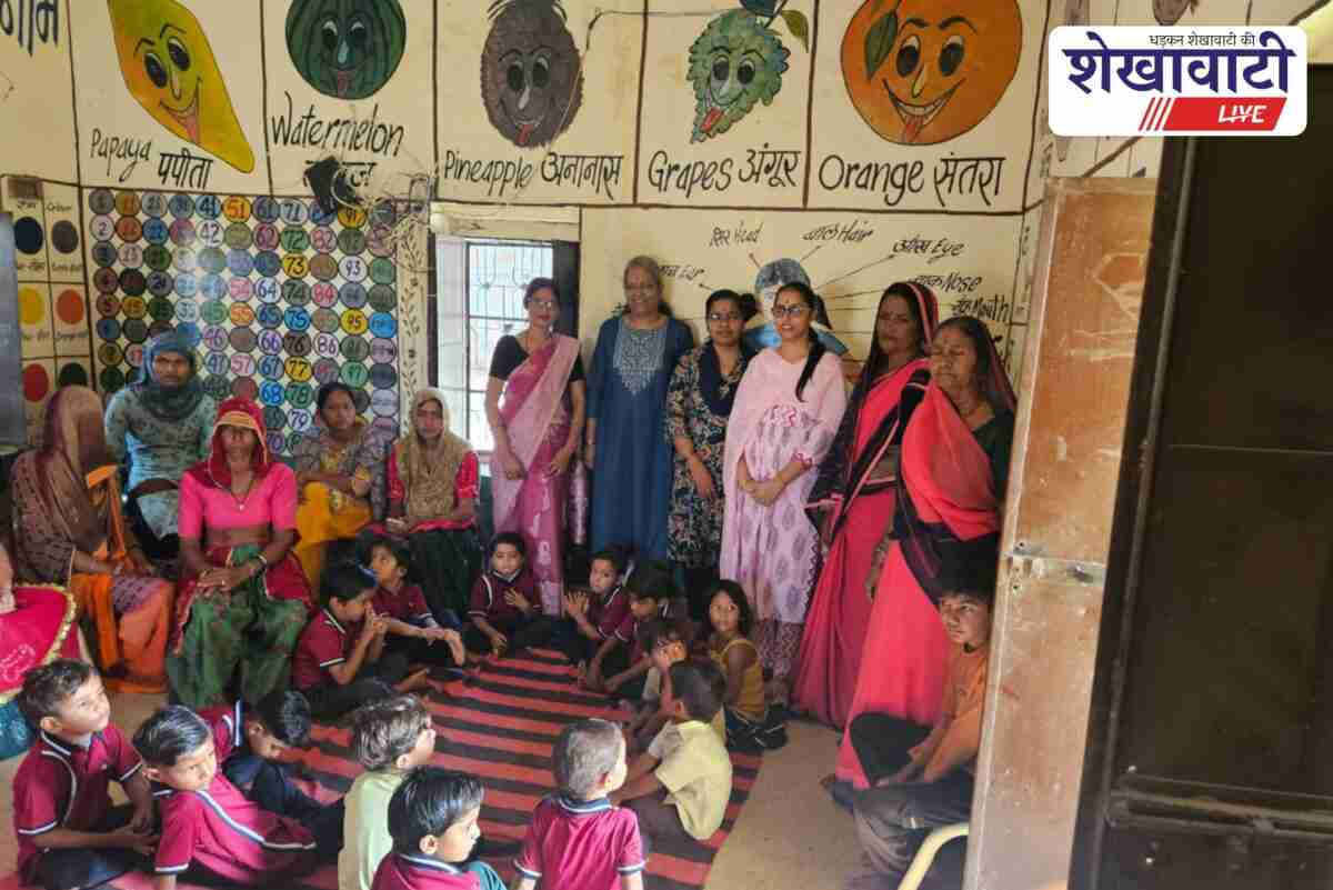 Kerala team reviews nutrition campaign in Ratangarh gram panchayats