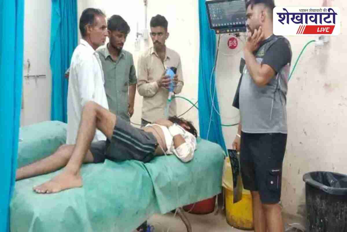 Youth injured in road accident near Ratangarh, rushed to hospital