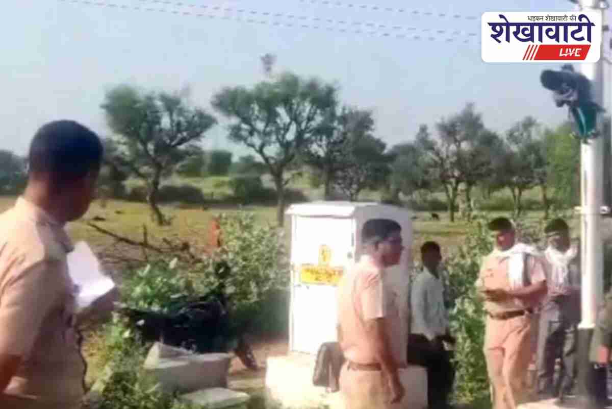 Police inspect train accident site at Ratangarh-Molisar railway track