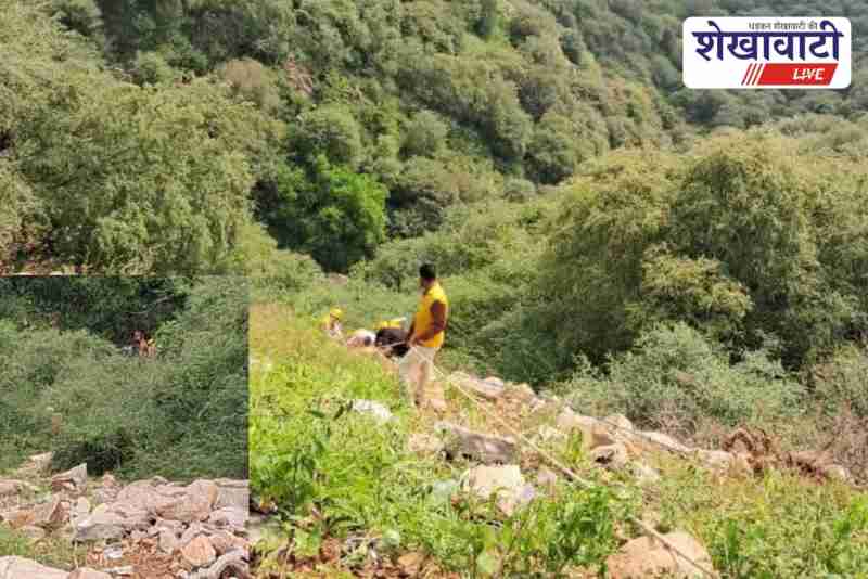 Rescue team recovers victims after Skoda car accident in Sikar