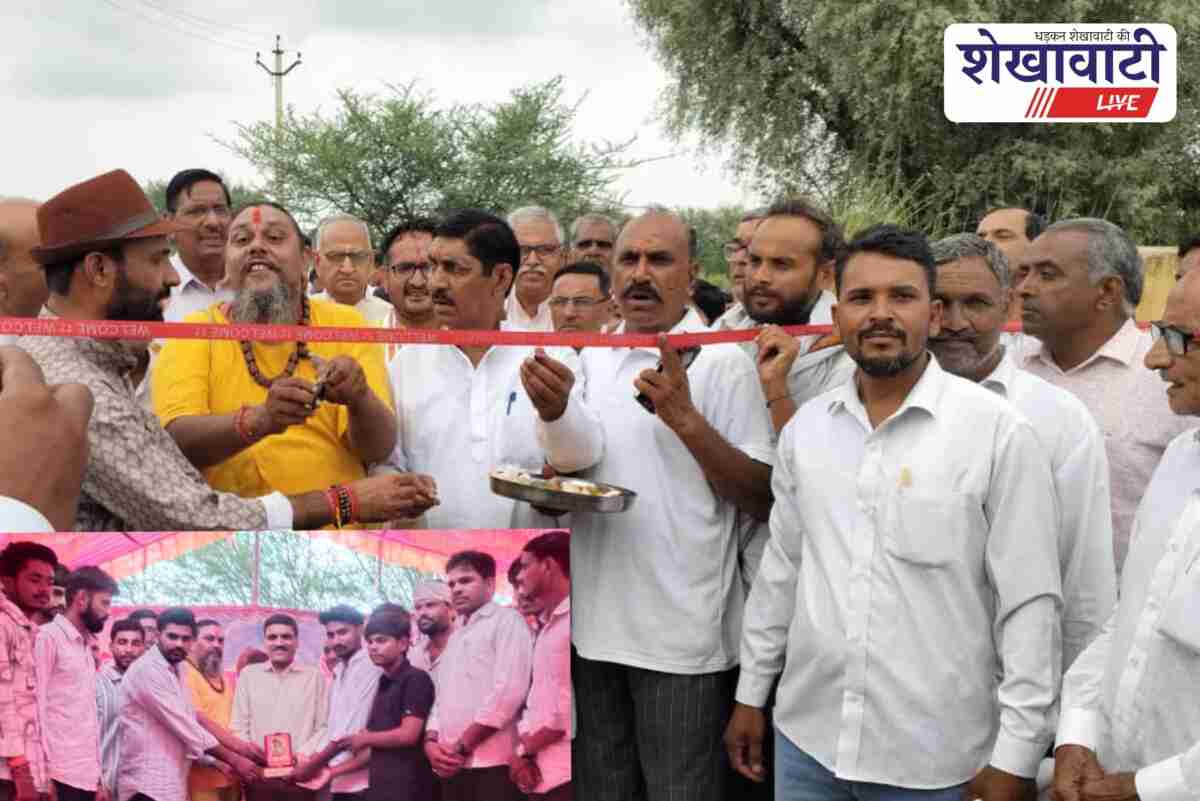 Jhunjhunu leaders inaugurate nandishala with devotees and honored donors