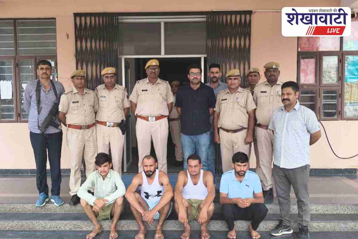 Jhunjhunu police arrests four wanted criminals in Bhodki assault case