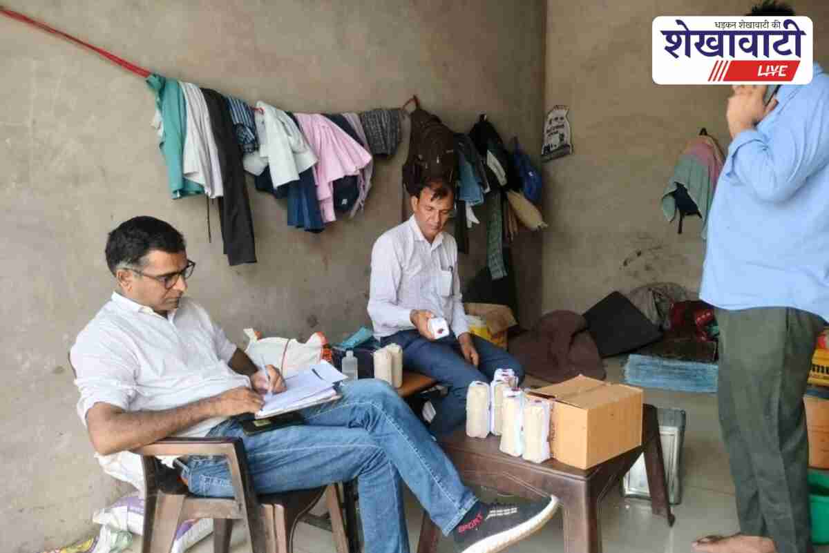 Food safety team destroys spoiled sweets and paneer in Gudha Gaudji