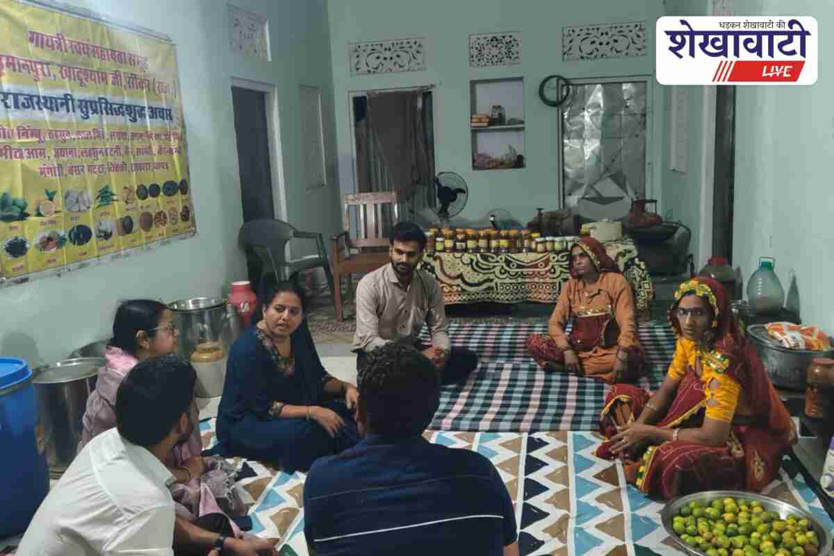 Rajeevika director interacts with Sikar women SHG members in villages
