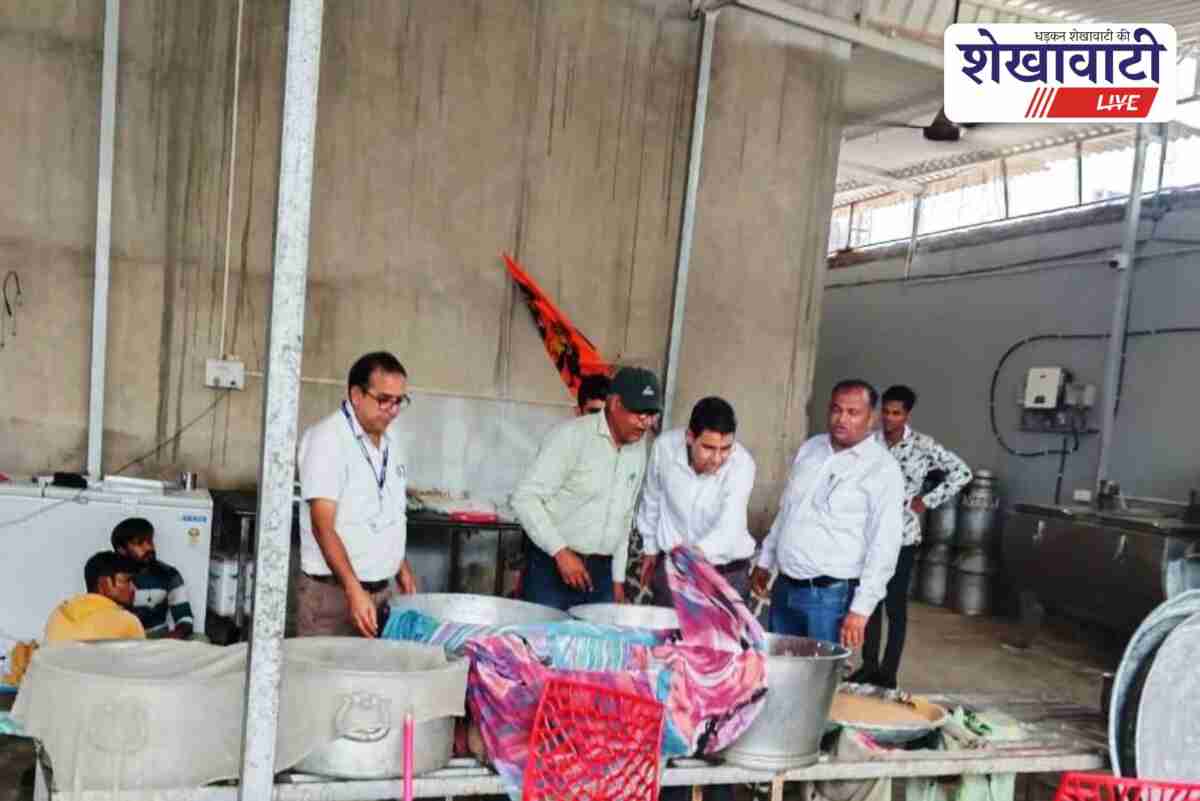 Food safety officers collect sweet samples before Raksha Bandhan in Sikar