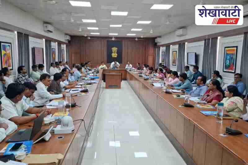 Sikar collector Mukul Sharma reviews weekly meeting with officials