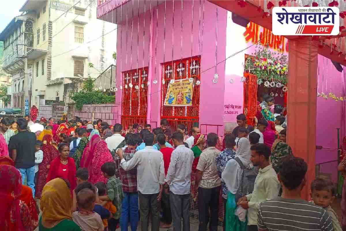 Devotees gather at Udaipurwati Ganesh temple during Ganesh Chaturthi celebrations