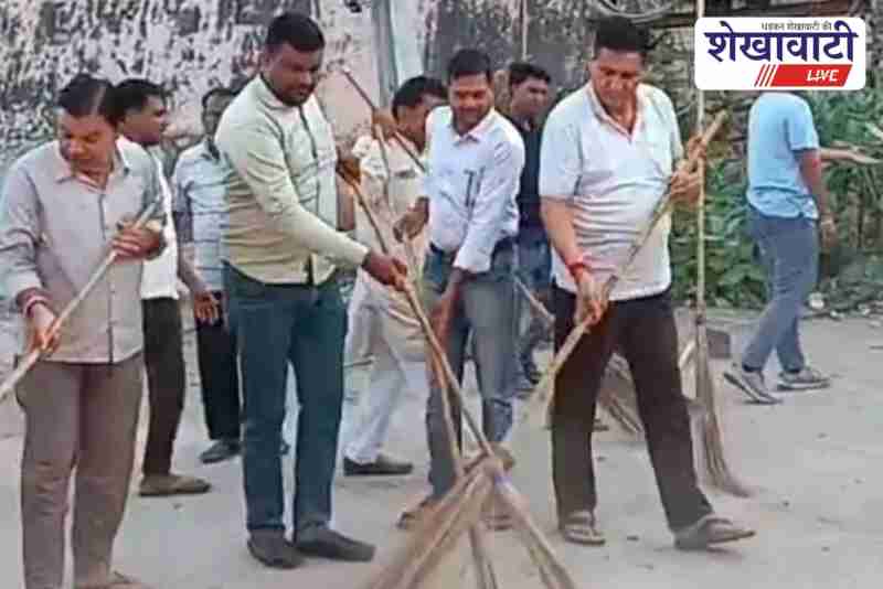 BJP leaders in Churu launch seva pakhwada with cleanliness drive