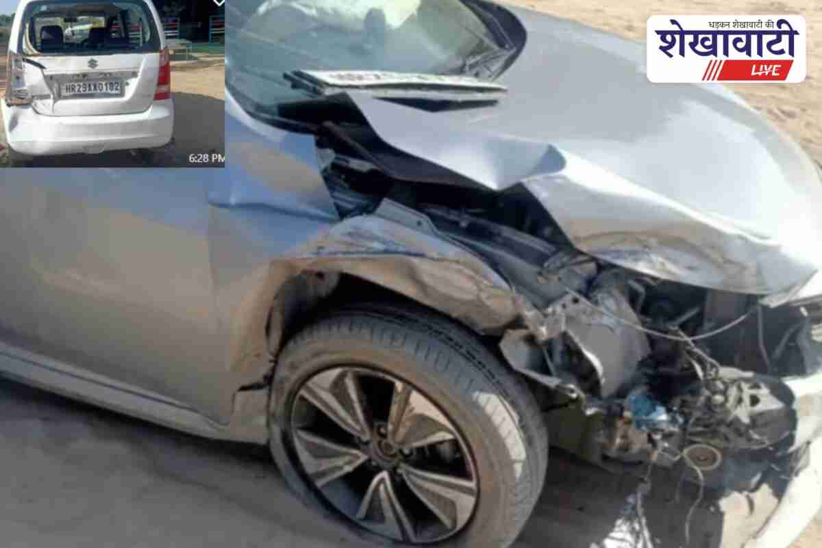 Five cars collided on NH-11 in Ratanagar, minor injuries