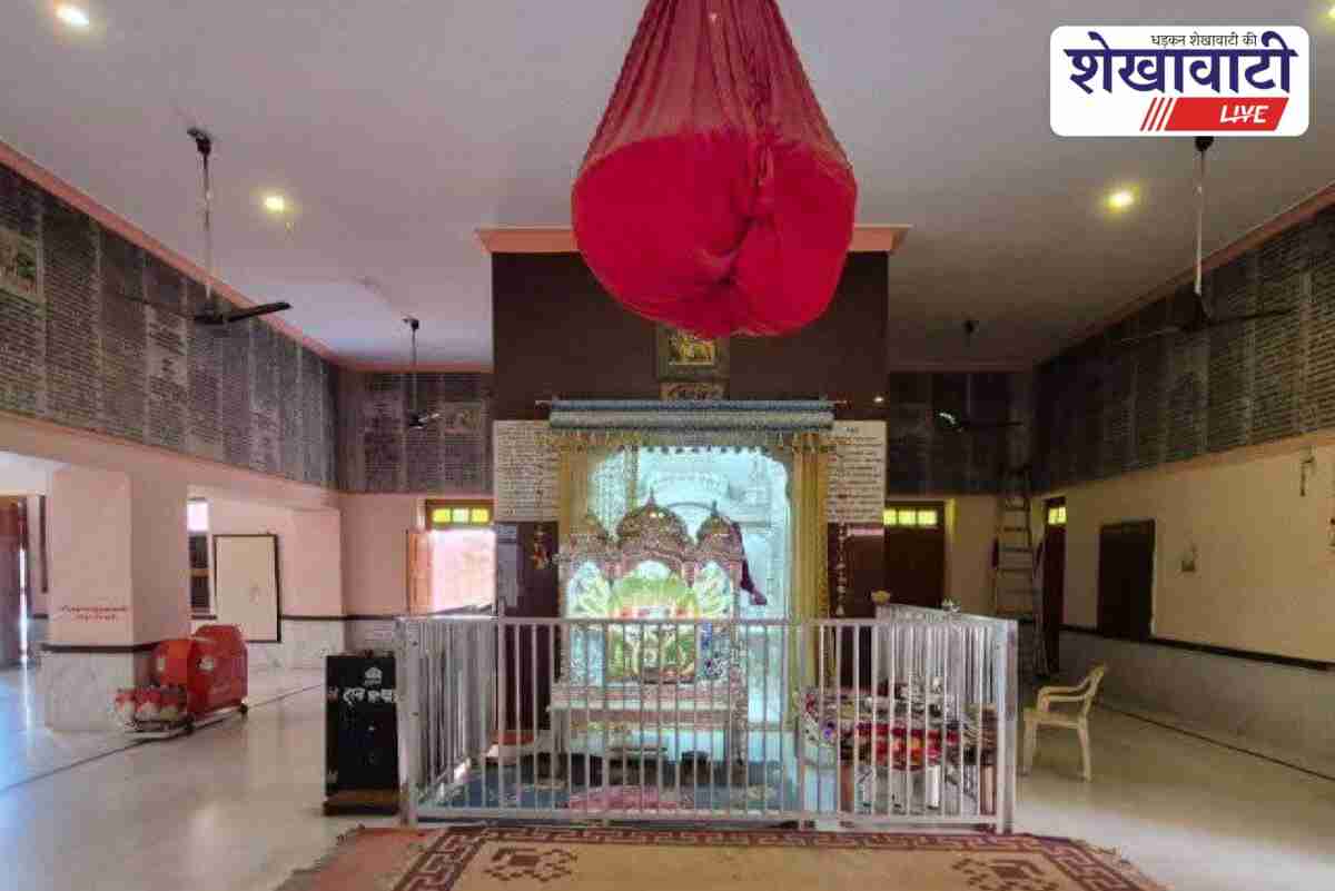 Ancient Chaturbhuja Mata temple in Fatehpur with marble scriptures