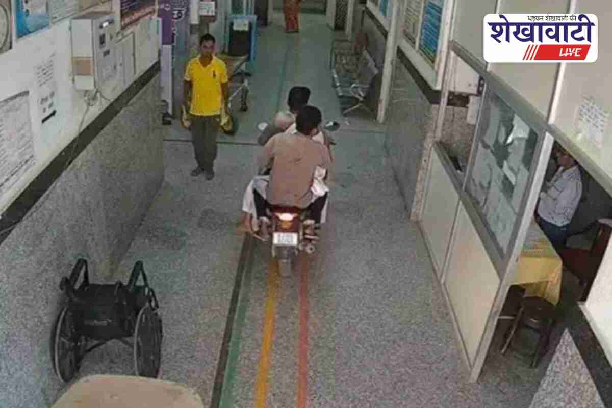 Churu youth rushes elderly man to hospital on bike