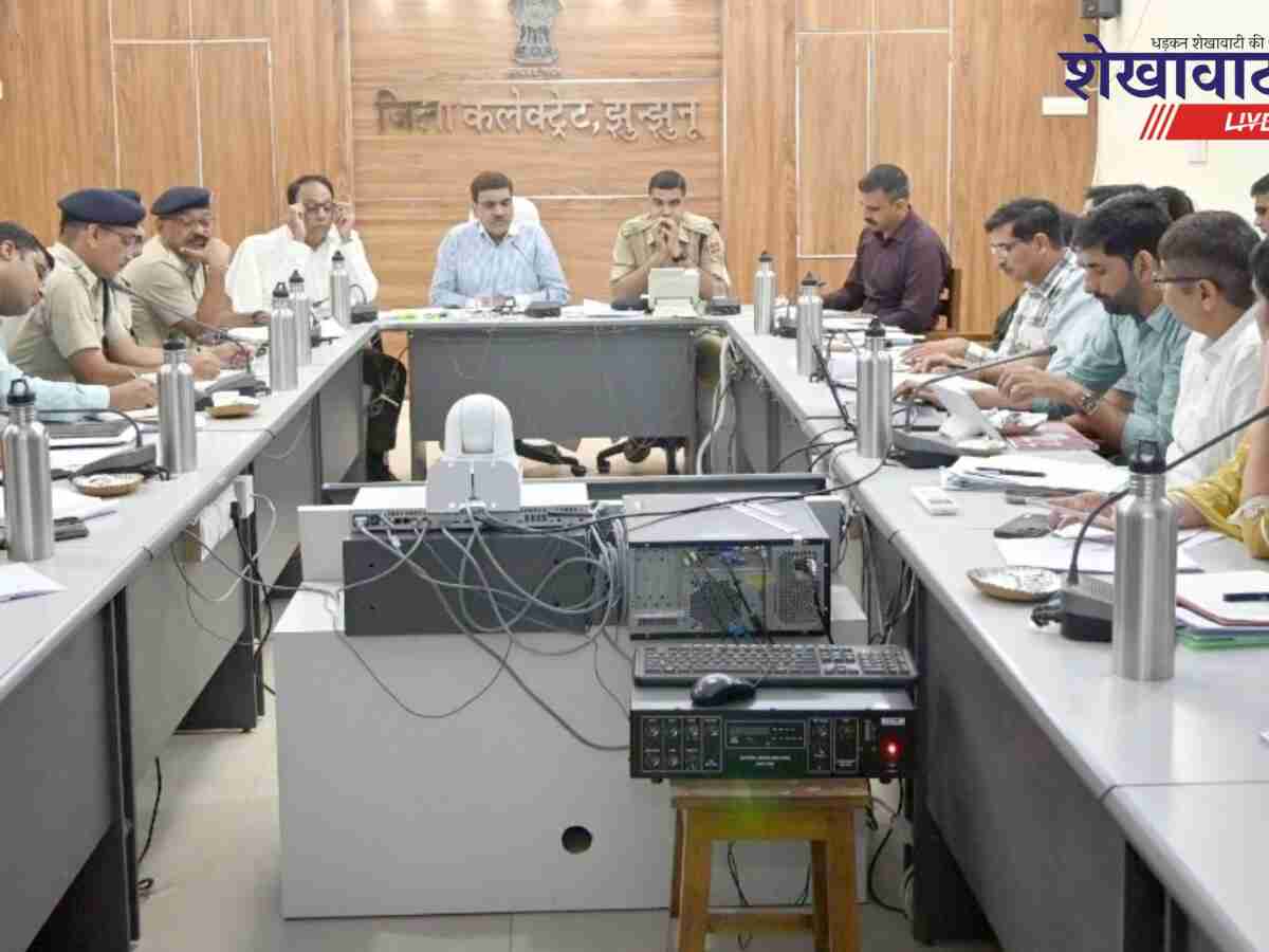 झुंझुनूं: पुलिस-प्रशासन बैठक में अवैध कटाई व शव रखकर प्रदर्शन करने वालों पर सख्ती