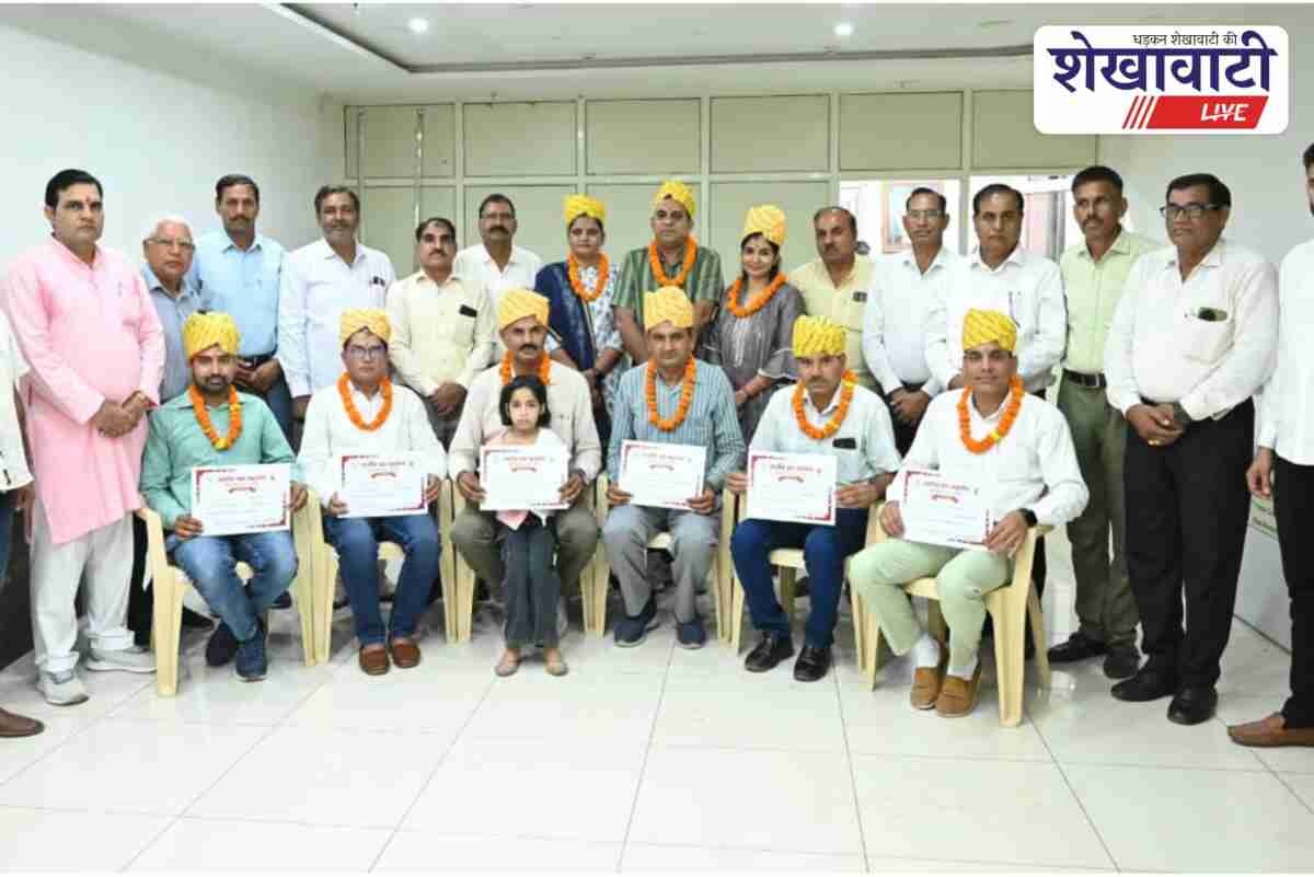 Teachers honored by National Jat Mahasangh in Chidawa