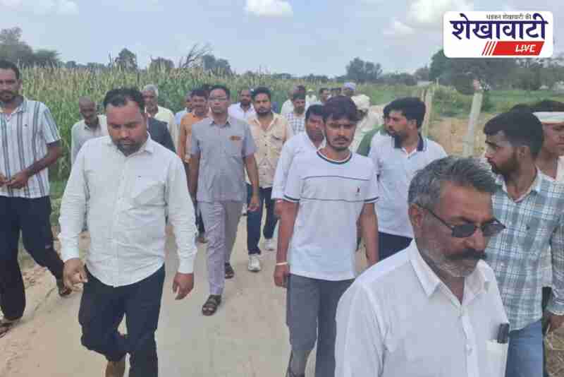 Jhunjhunu villagers protest road scam, officials inspect missing road
