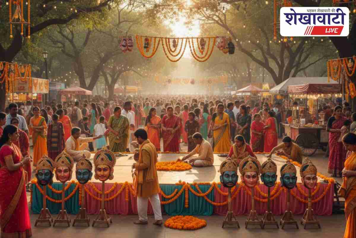 Ramleela preparations begin in Jhunjhunu after flag worship ceremony