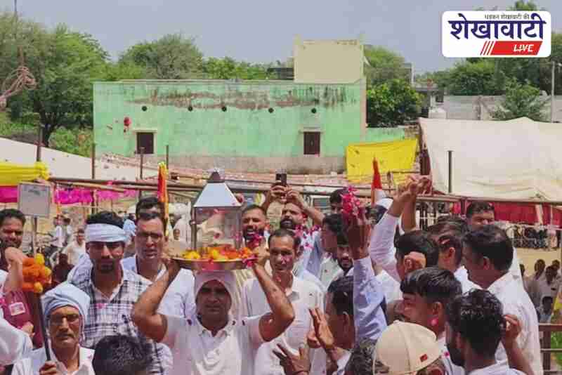 Tejaji Maharaj idol installation ceremony at Hirana village Fatehpur