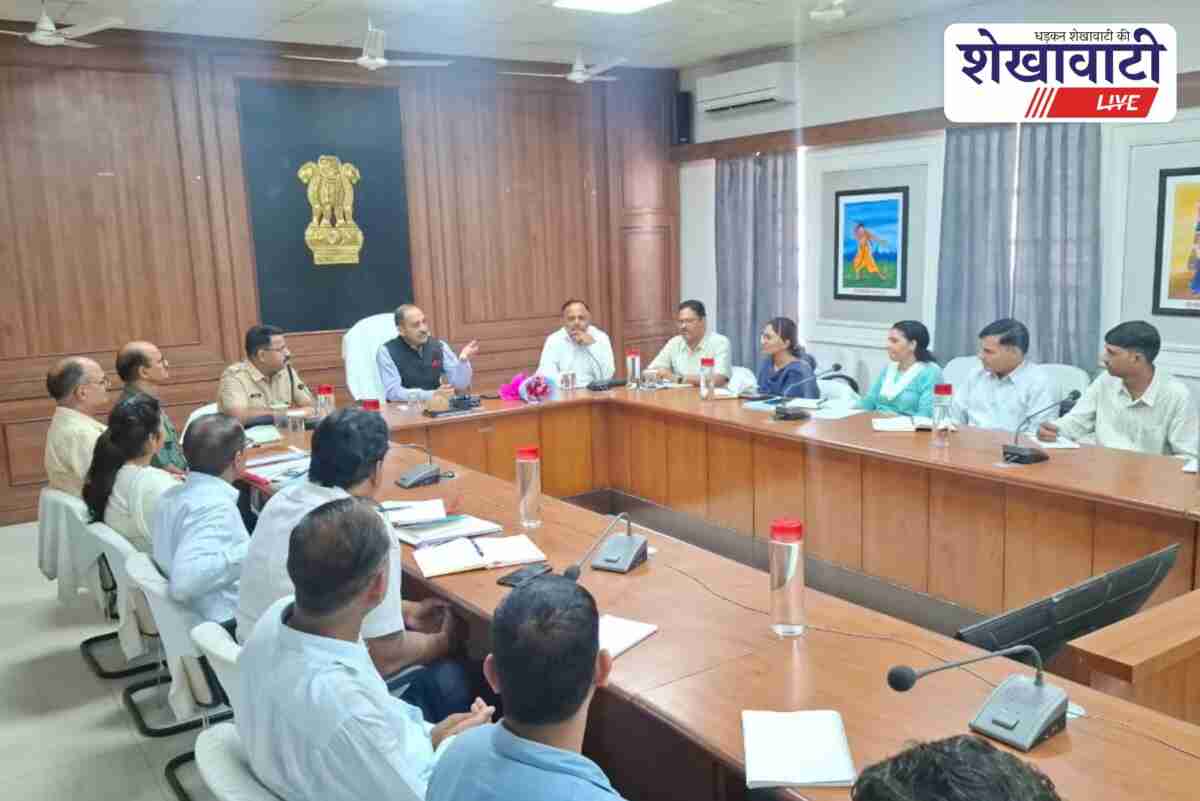 RSMSSB Chairman Alok Raj reviews exam center arrangements in Sikar