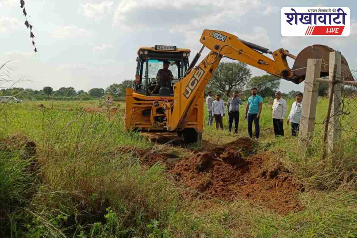 Sikar administration clears encroachment in Burja Dhani road dispute