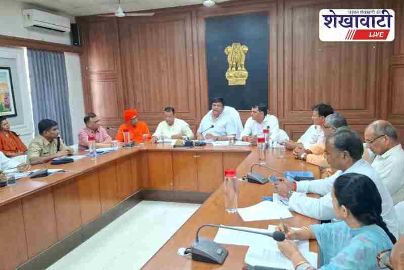 Minister Sanjay Sharma reviews flood damage and relief works in Sikar